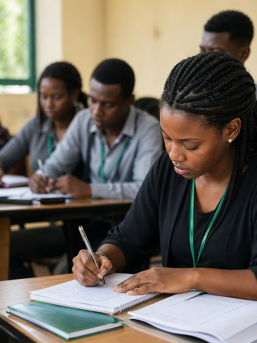 Élèves participant à une session de renforcement des capacités de PICHNET à Yaoundé.
