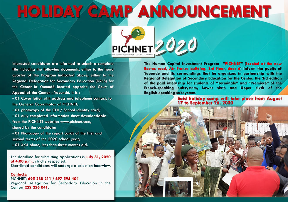 Archived poster for the 2020-2021 paid holiday internship.