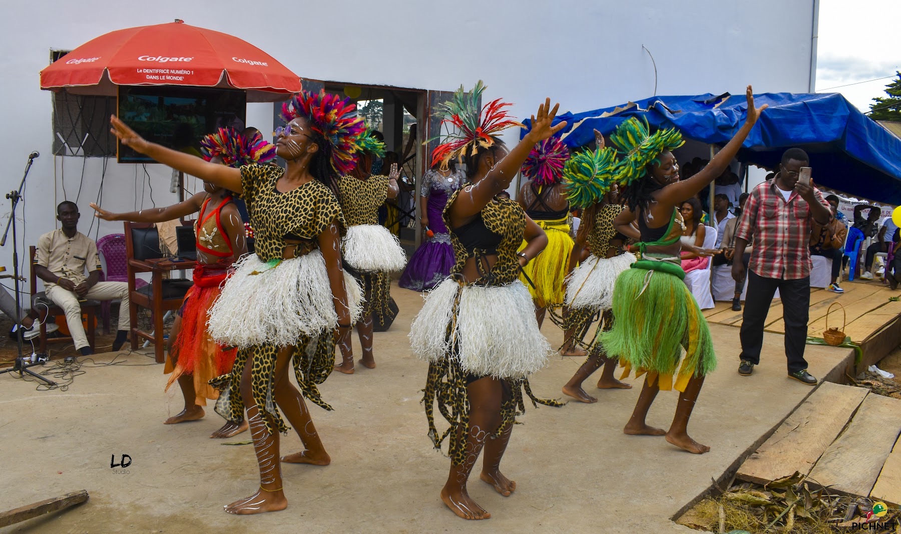 Dancers performing during a PICHNET-linked public gathering.
